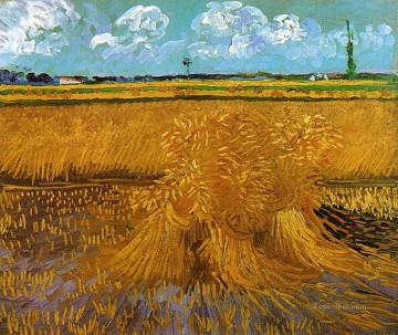  field - Wheatfield with Sheaves Vincent van Gogh